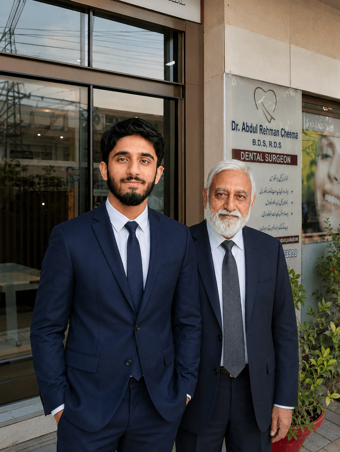 The founder's grandfather, who ran Makkah Dental Clinic for twenty five years